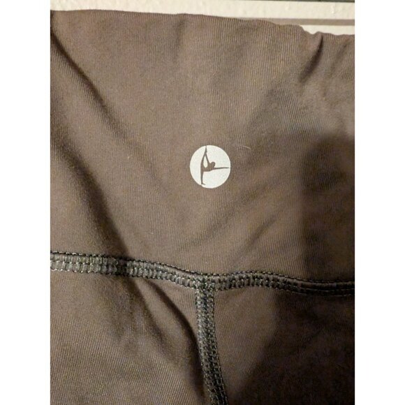 90 Degree by Reflex Gray High Rise Leggings Size L Nylon Spandex 28x28 - Picture 4 of 8